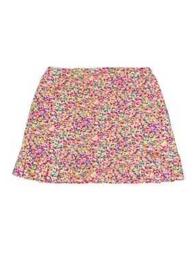 Tzu Tzu Sprinkles Skort Women's Size Medium Pleated Hem Colorful Stretch Tennis